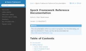 Spock-framework.readthedocs.org thumbnail