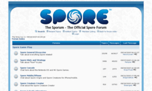 Spore.com thumbnail