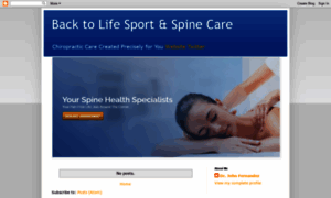 Sportandspinecare.blogspot.com thumbnail