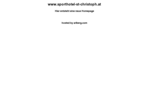 Sporthotel-st-christoph.at thumbnail