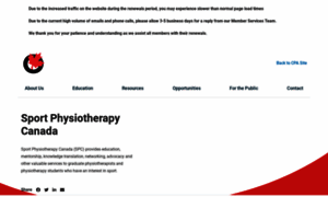 Sportphysio.ca thumbnail