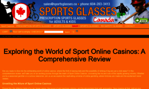 Sportsglasses.ca thumbnail