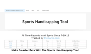 Sportshandicappingtool.com thumbnail