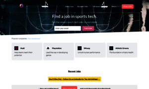 Sportstechjobs.com thumbnail