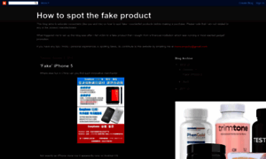 Spot-fake-products.blogspot.com thumbnail