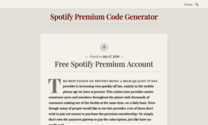 Spotifycodegen.wordpress.com thumbnail
