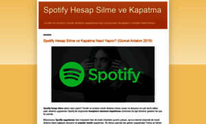 Spotifyhesapsilmekapatma.blogspot.com thumbnail