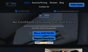 Spotlesscleanair.com.au thumbnail