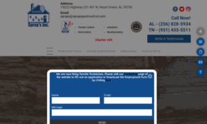 Sprayspestcontrol.com thumbnail