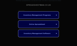 Spreadsheetman.co.uk thumbnail