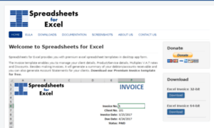 Spreadsheetsforexcel.com thumbnail