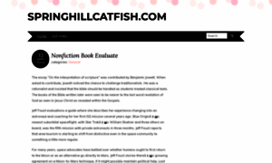 Springhillcatfish.com thumbnail
