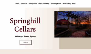 Springhillcellarswinery.com thumbnail