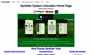 Sprinklersystemcalculator.com thumbnail