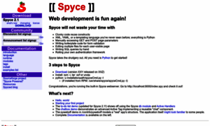 Spyce.sourceforge.net thumbnail