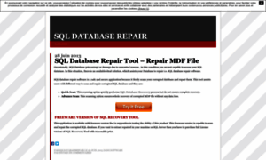Sqldatabaserepair.unblog.fr thumbnail
