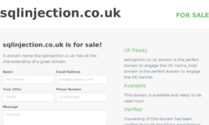 Sqlinjection.co.uk thumbnail