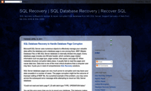 Sqlrecoverydatabase.blogspot.com thumbnail