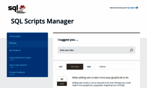 Sqlscriptsmanager.uservoice.com thumbnail