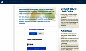 Sqltolinq.com thumbnail