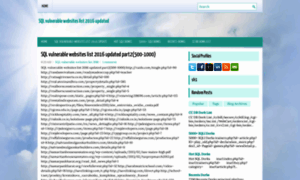 Sqlvulnerablewebsiteslist2016updated.blogspot.com thumbnail