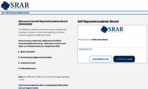 Srar.selfreportedtranscript.com thumbnail