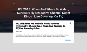 Srhvscskipl2018liveonlinestreamhd.blogspot.in thumbnail