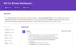Sriramhariharan.com thumbnail