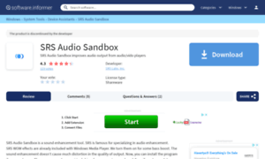 Srs-audio-sandbox.software.informer.com thumbnail