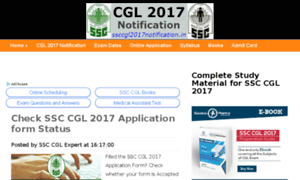 Ssccgl2017notification.in thumbnail