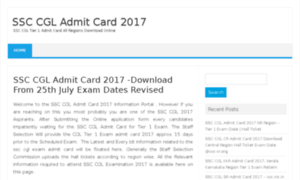Ssccgladmitcard2017.in thumbnail