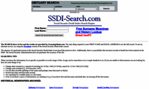 Ssdi-search.com thumbnail