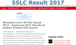 Sslcresults2016.co.in thumbnail