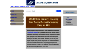 Sssonlineinquiry.com thumbnail