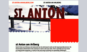 St-anton-amarlberg.com thumbnail