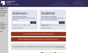 Stabikat.staatsbibliothek-berlin.de thumbnail