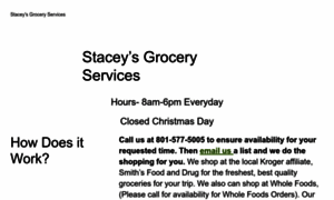 Staceysgroceryservices.com thumbnail