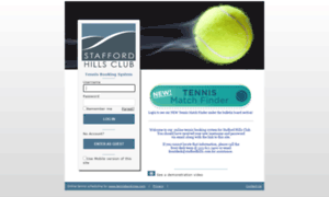 Staffordhills.tennisbookings.com thumbnail