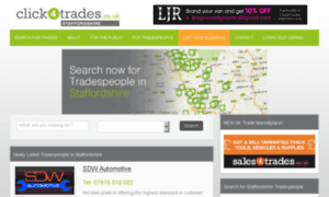 Staffordshire.click4trades.co.uk thumbnail