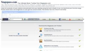 Stagepasscom.myradiotoolbar.com thumbnail