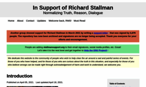 Stallmansupport.org thumbnail