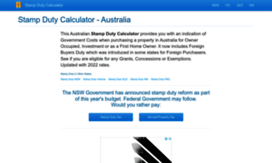 Stampduty.calculatorsaustralia.com.au thumbnail