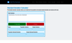 Standard-deviation-calculator.net thumbnail