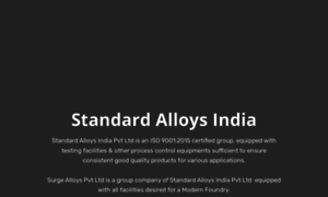 Standardalloysindia.com thumbnail