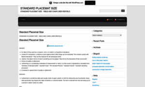 Standardplacematsizeeok.wordpress.com thumbnail