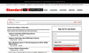 Standardtvandappliance.applicantpro.com thumbnail