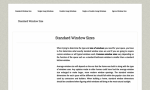 Standardwindowsize.com thumbnail