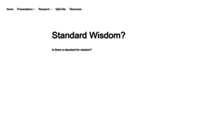 Standardwisdom.com thumbnail