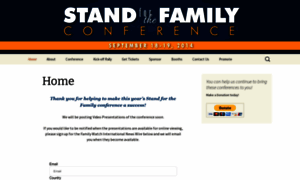 Standforthefamilyconference.org thumbnail