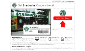 Starbucks.couponrocker.com thumbnail